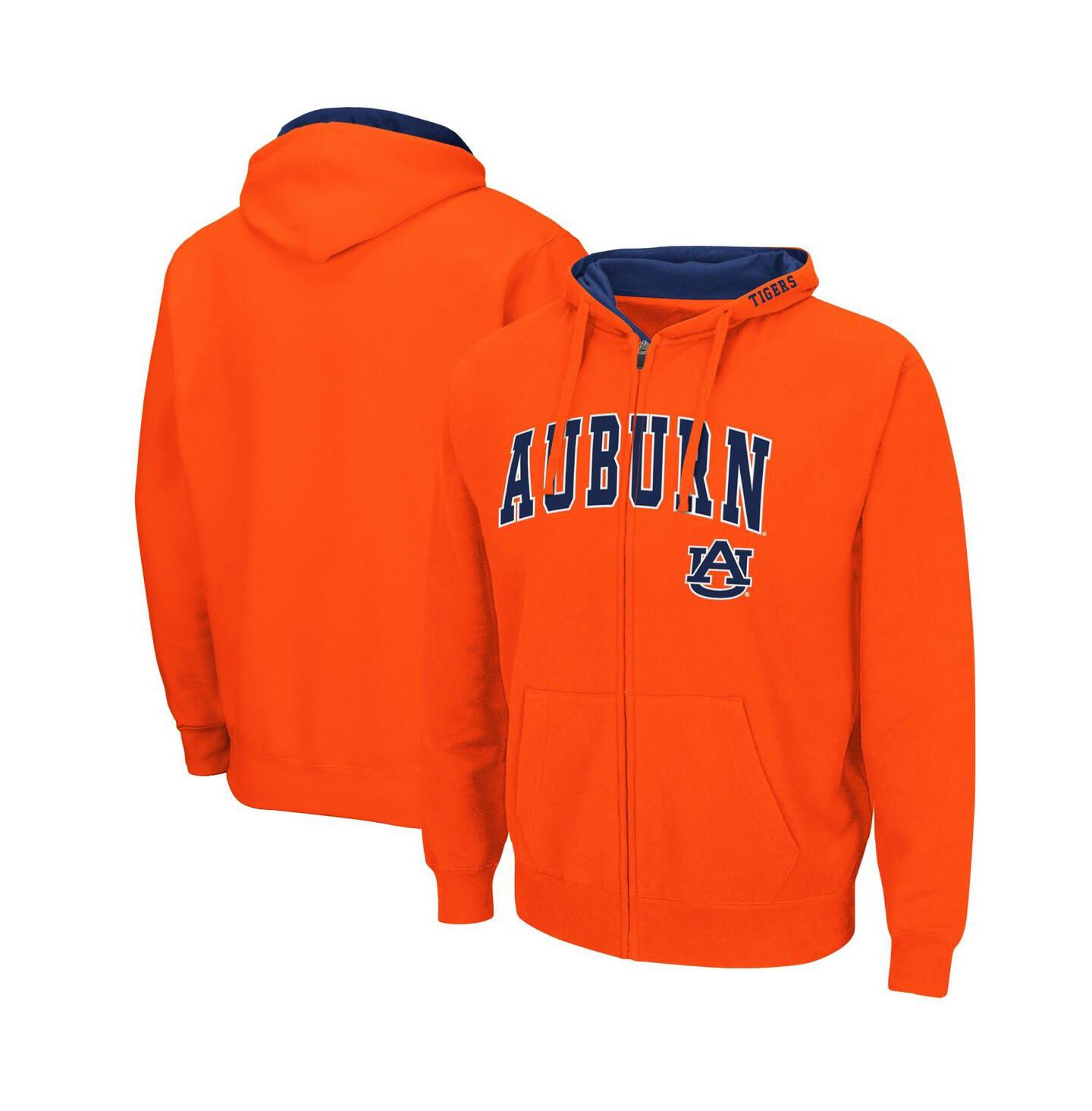 Мужское худи Colosseum Orange Auburn Tigers Arch Logo 3.0 Full-Zip — фото 2