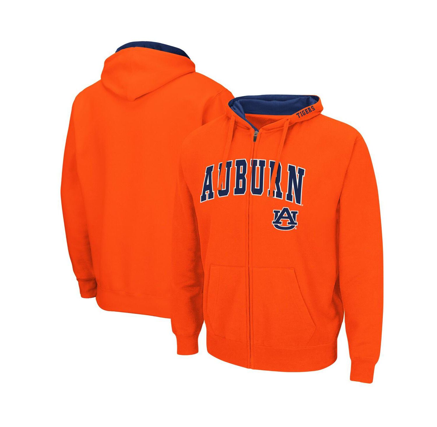 Men's Orange Auburn Tigers Arch Logo 3.0 Full-Zip Hoodie