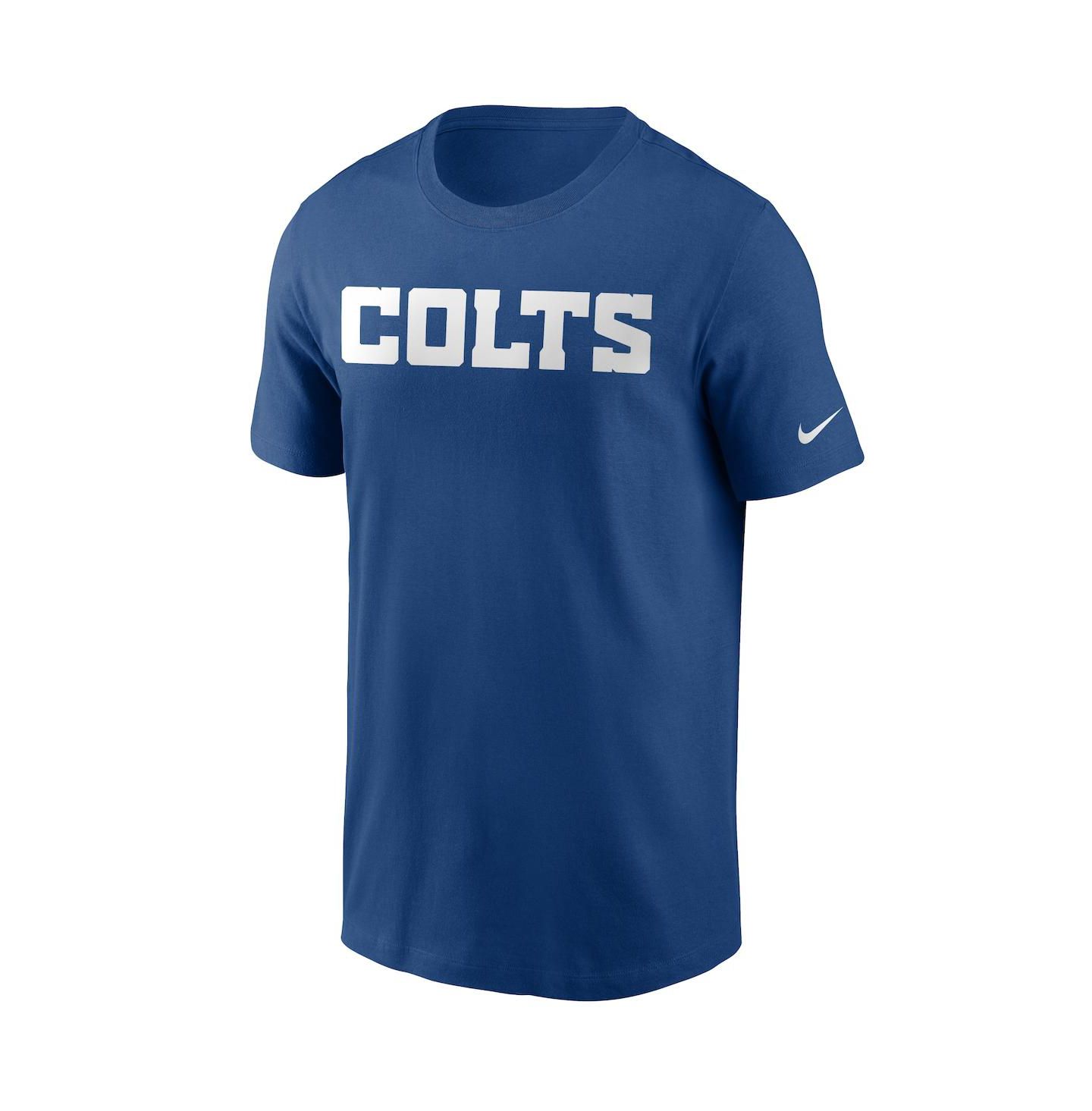 Мужская футболка Nike Royal Indianapolis Colts Team Wordmark — фото 3