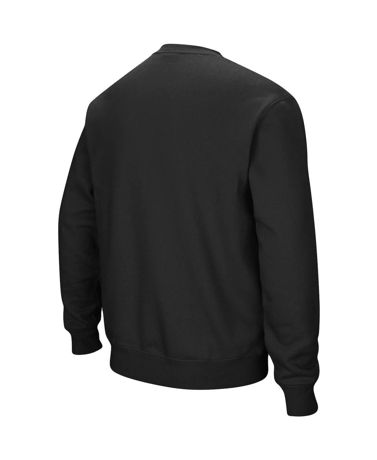 Shop Colosseum Men's  Black Ecu Pirates Arch & Logo Tackle Twill Pullover Sweatshirt