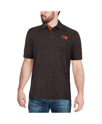 Men's Black Oregon State Beavers Down Swing Polo Shirt