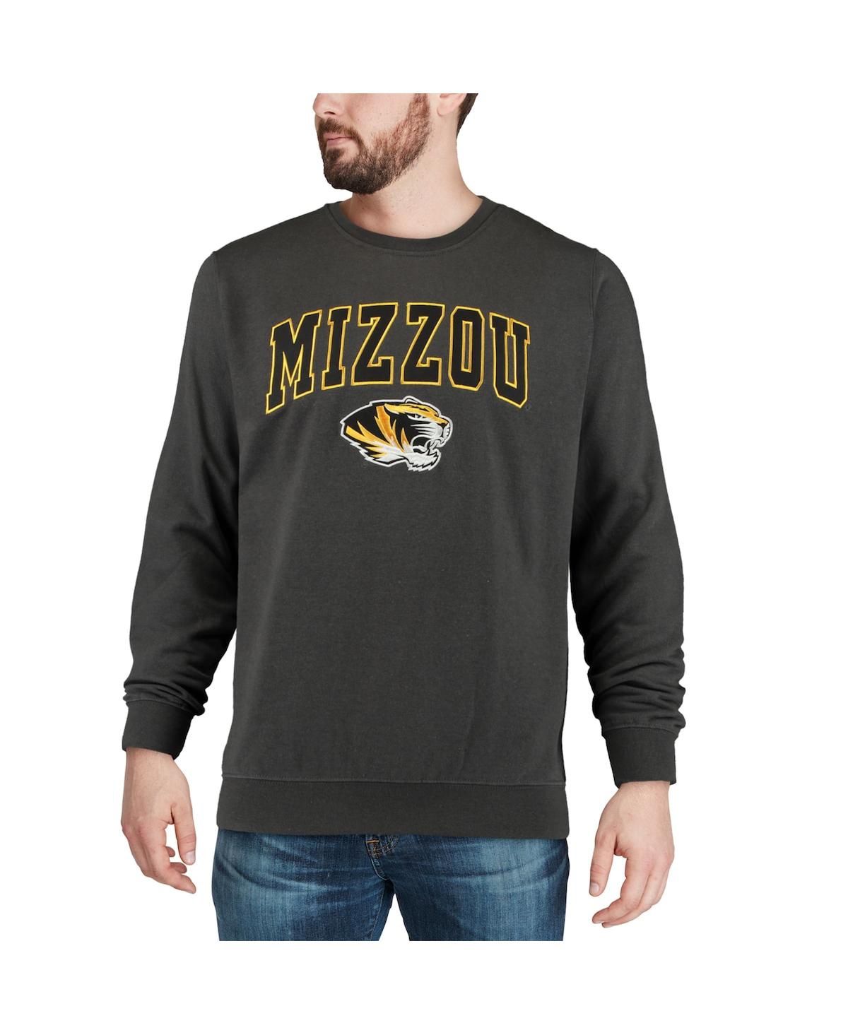 Colosseum Men's Missouri Tigers Arch & Logo Crew Neck Sweatshirt In Gold