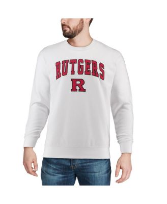 Men's Rutgers Scarlet Knights Arch and Logo Crew Neck Sweatshirt