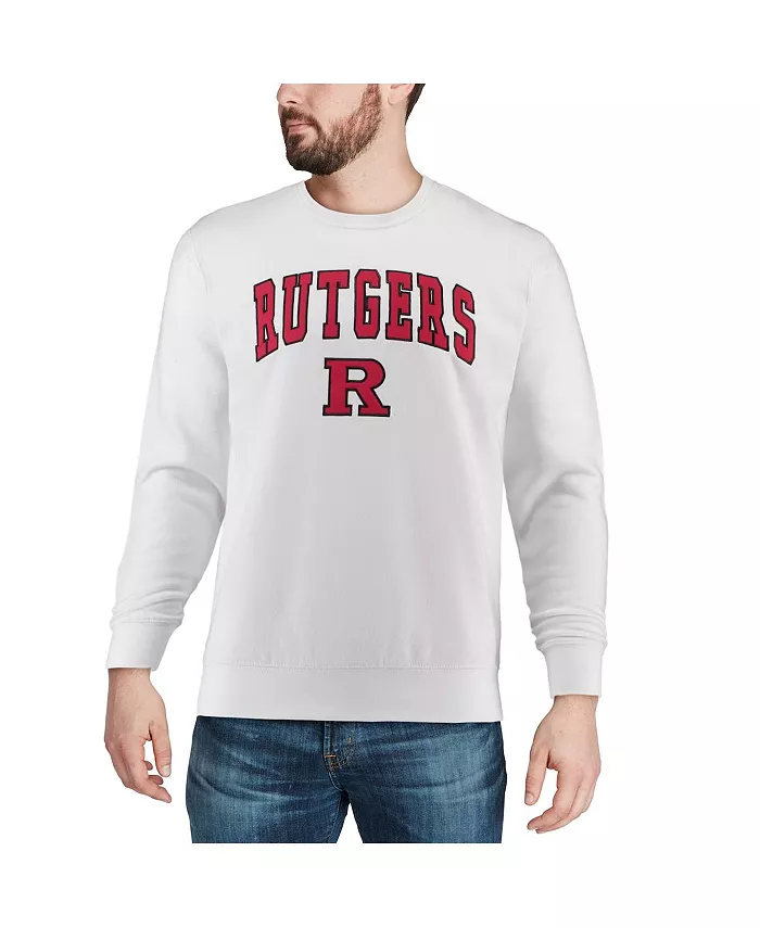 Men's Rutgers Scarlet Knights Arch and Logo Crew Neck Sweatshirt - thumbnail 7