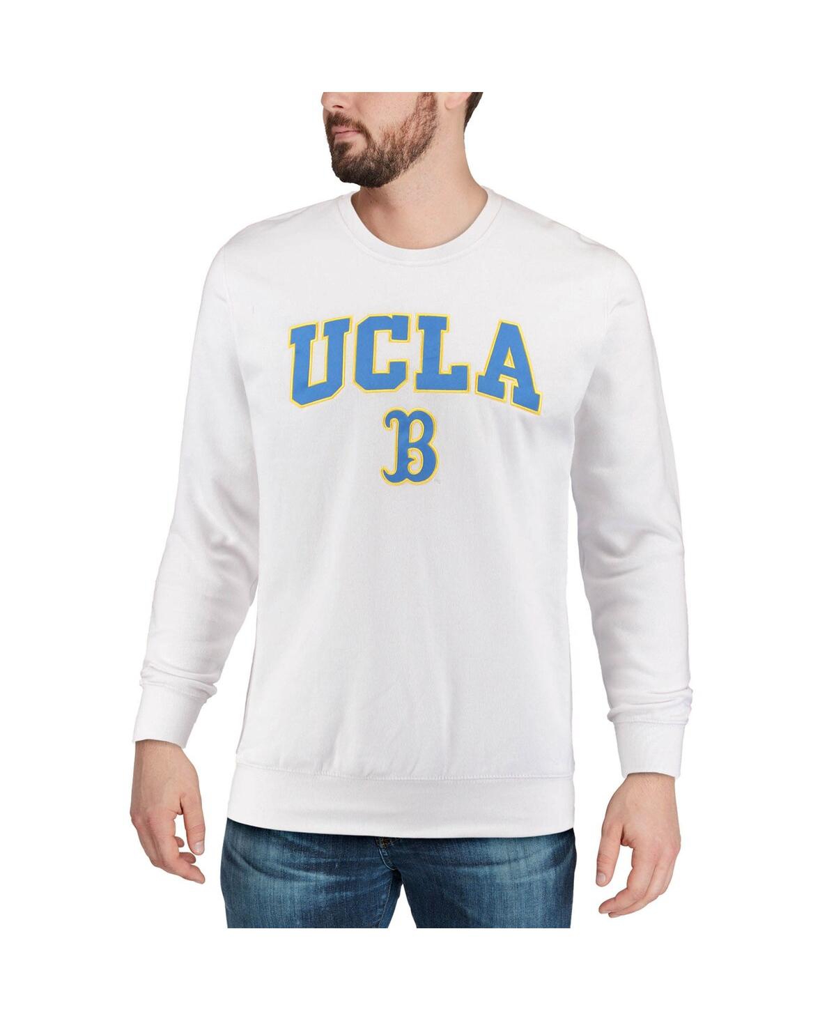 Shop Colosseum Men's  White Ucla Bruins Arch & Logo Crew Neck Sweatshirt