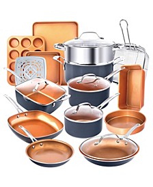 20 Piece Non-Stick Ti-Ceramic Complete Cookware & Bakeware Set