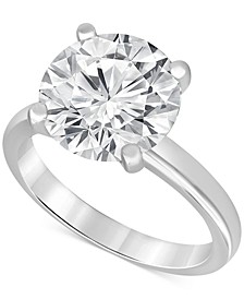 Certified Lab Grown Diamond Solitaire Engagement Ring (5 ct. t.w.) in 14k White Gold