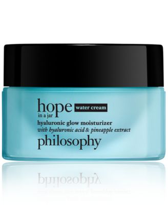philosophy hope in a jar hyaluronic glow moisturizer with hyaluronic acid & pineapple extract, 0.5-oz.