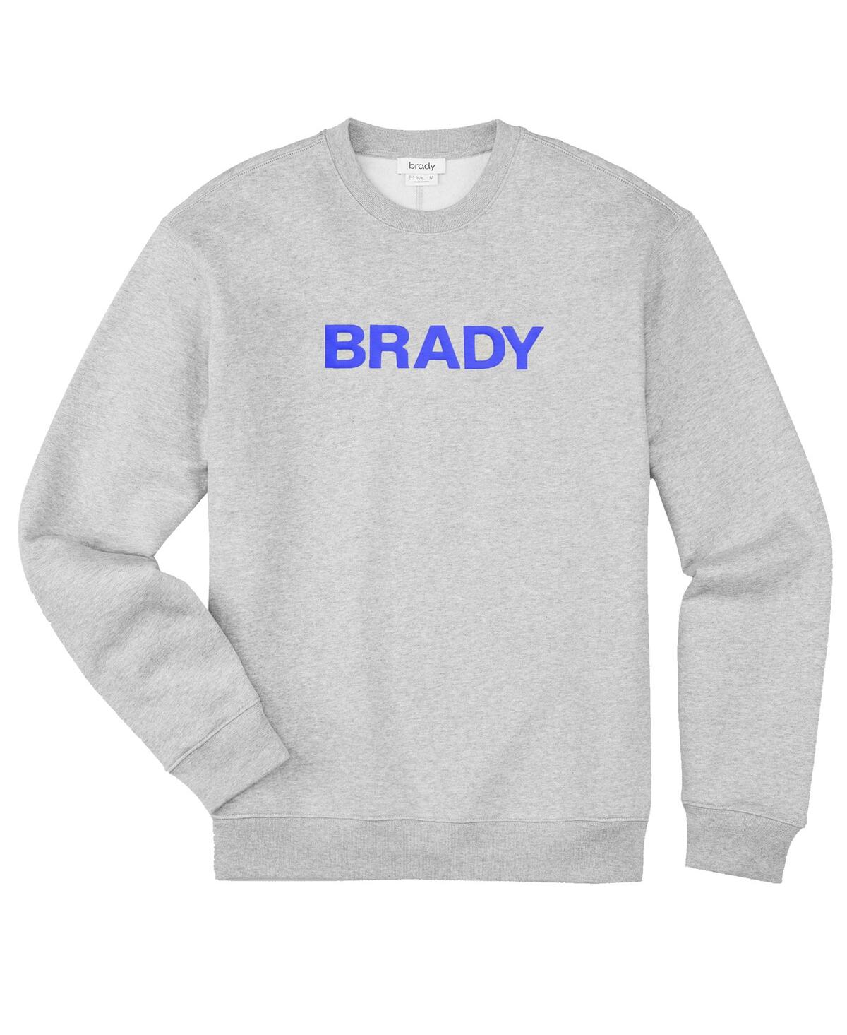 Men's Brady Gray Wordmark Pullover Sweatshirt - Gray