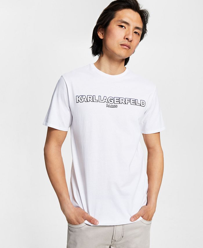 Karl Lagerfeld Paris Men's Logo-Print T-Shirt, Created for Macy's - Macy's