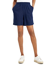 Women's Linen Pull-On Shorts, Created for Macy's