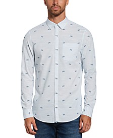 Men's Slim Fit Printed Woven Shirt 