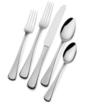 Mikasa - Cosmo Satin 65-Pc. Flatware Set, Service for 12