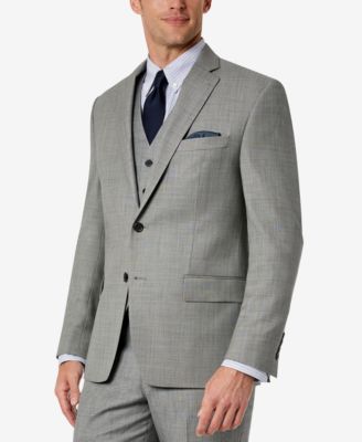 calvin klein silver suit