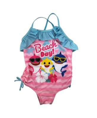 carters pink shark swimsuit