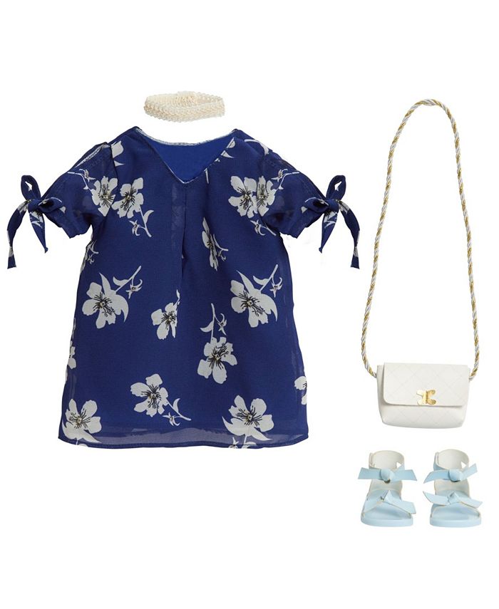 Ladies navy floral dress top