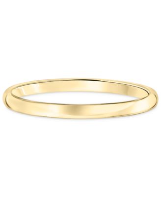 Comfort Fit Wedding Band (2mm) in 14k Gold
