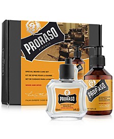 2-Pc. Beard Care Set For New Or Short Beards - Wood & Spice Scent