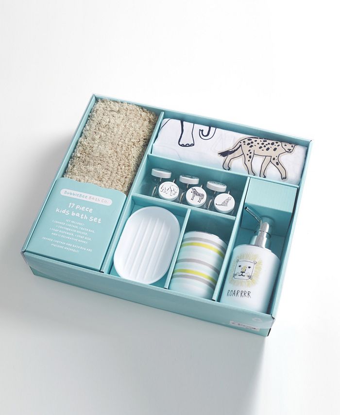 Bubblebee Co Kids 17 Piece Safari Bath Set Macy's