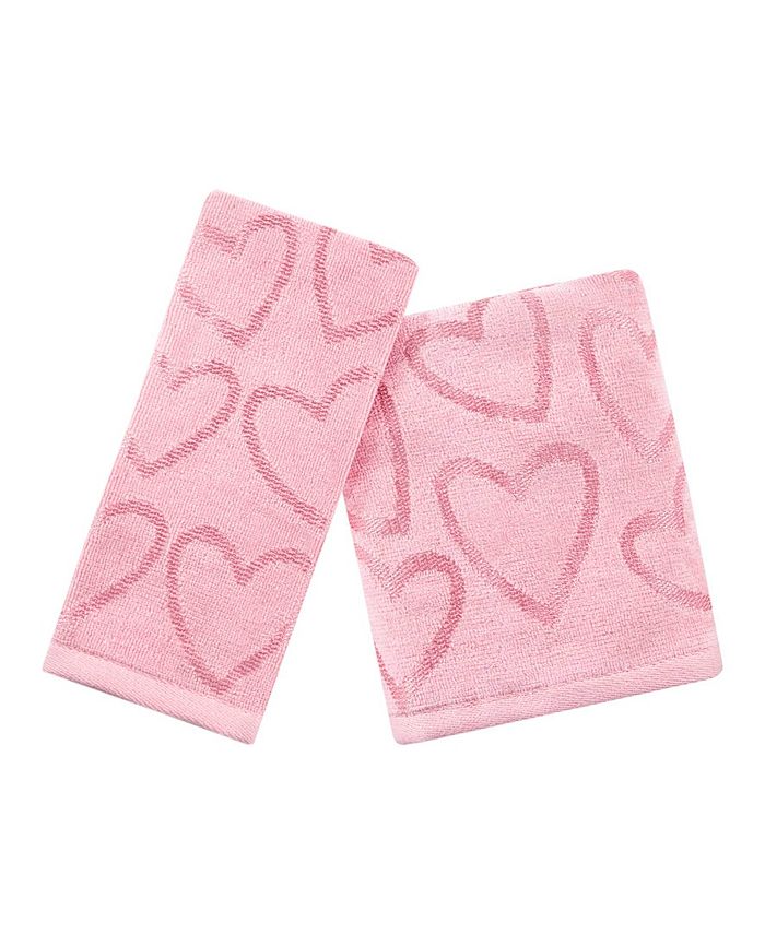 Martha Stewart Collection Martha Stewart Tonal Hearts Hand towel Macy's