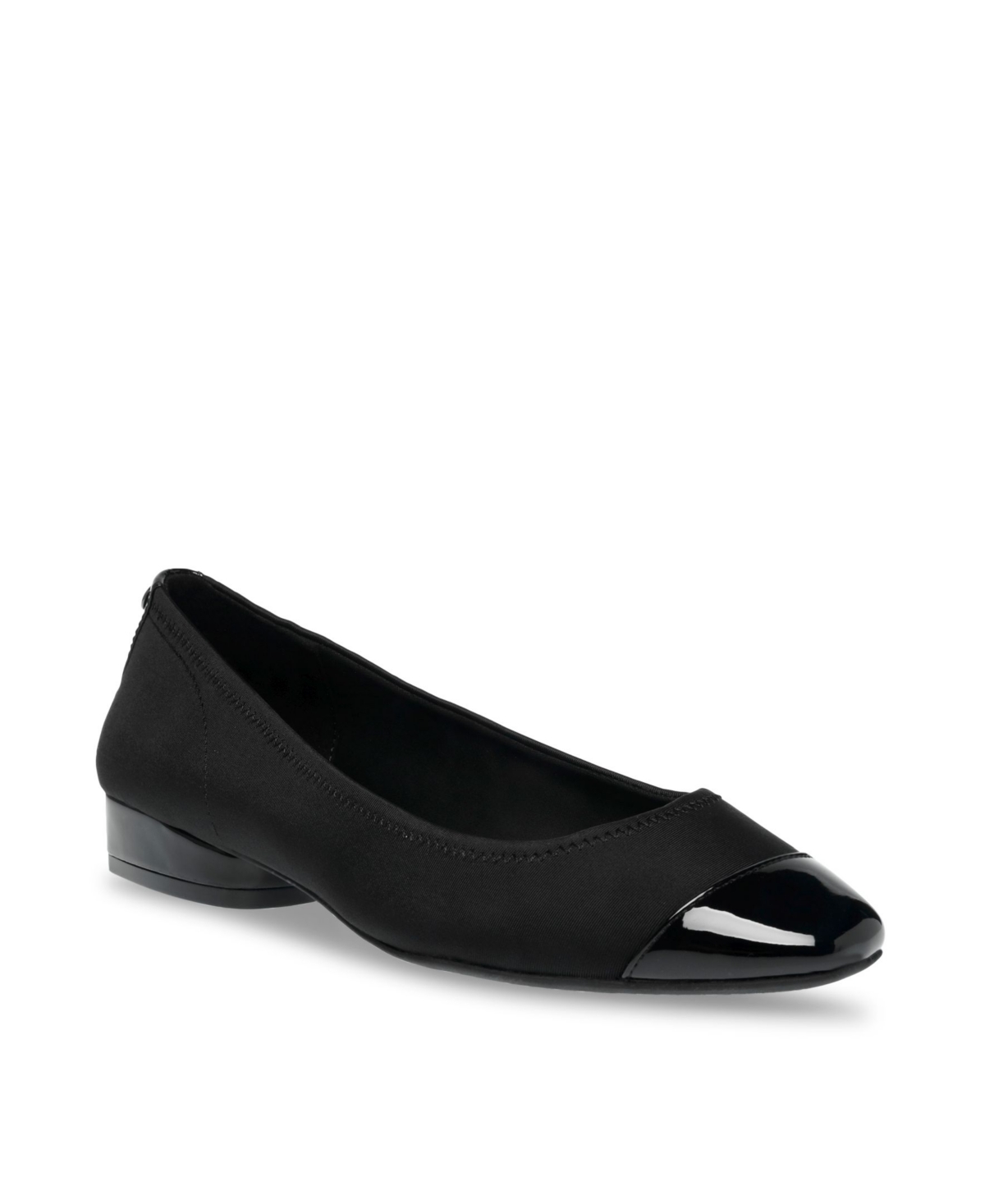 Anne Klein Caroleen Womens Slip On Office Ballet Flats In Platinum