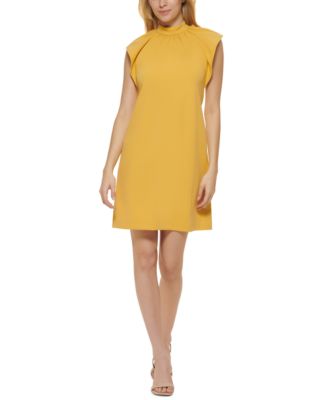 calvin klein flutter sleeve dress