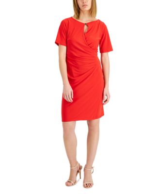 anne klein ruched sheath dress