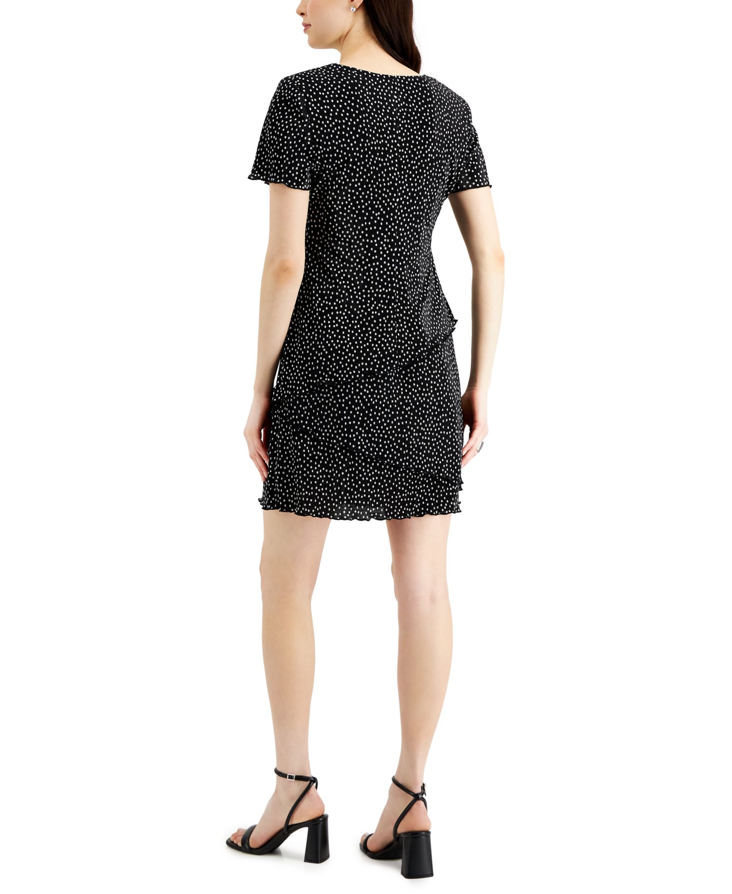 Women's Pliss&eacute; Tiered Dress