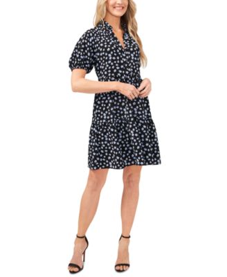 CeCe - Brooke Ditsy Tiered Dress