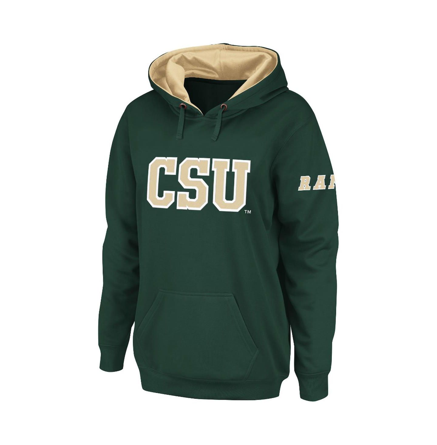 Женское худи Stadium Athletic Green Colorado State Rams Big Logo Pullover — фото 1