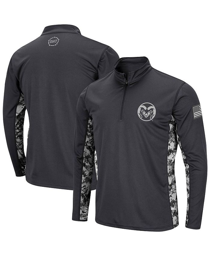 Men's Charcoal Colorado State Rams OHT Military-Inspired Appreciation Digi  Camo Quarter-Zip Jacket