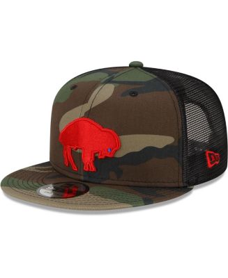 Youth New Era Camo Buffalo Bills Main Trucker 9FIFTY Snapback Hat