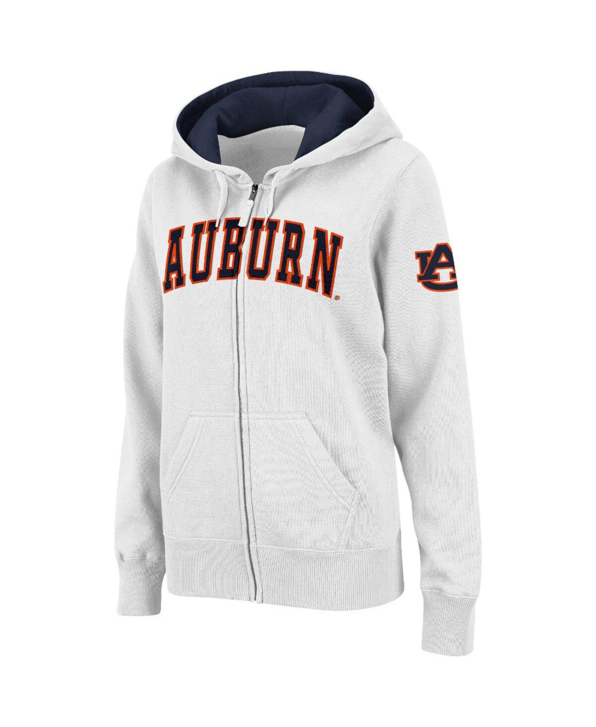 Colosseum Women's Stadium Athletic Navy Illinois Fighting Illini Arched Name Full-zip Hoodie In Navy