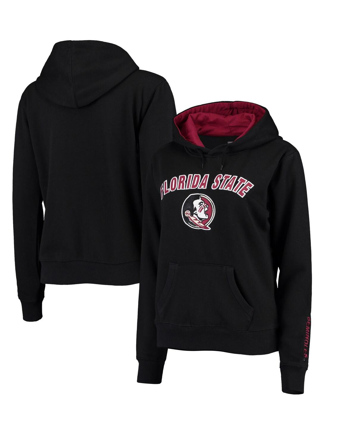 Women'sFlorida State Seminoles Arch & Logo 1 Pullover Hoodie - Black