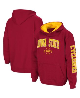 Big Boys Cardinal Iowa State Cyclones 2-Hit Team Pullover Hoodie