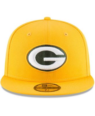 Men's Gold Green Bay Packers Omaha 59Fifty Hat