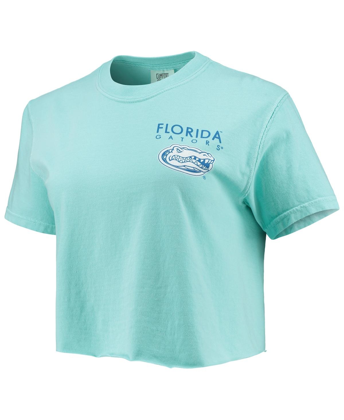 Women'sFlorida Gators Circle Scene Comfort Colors Crop Top - Mint