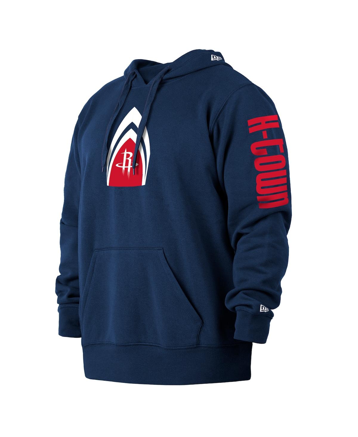 NEW ERA MEN'S NEW ERA NAVY HOUSTON ROCKETS 2021/22 CITY EDITION BIG AND TALL PULLOVER HOODIE 