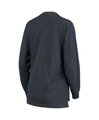 Women's Navy Illinois Fighting Illini Two-Hit Canyon Long Sleeve T-shirt