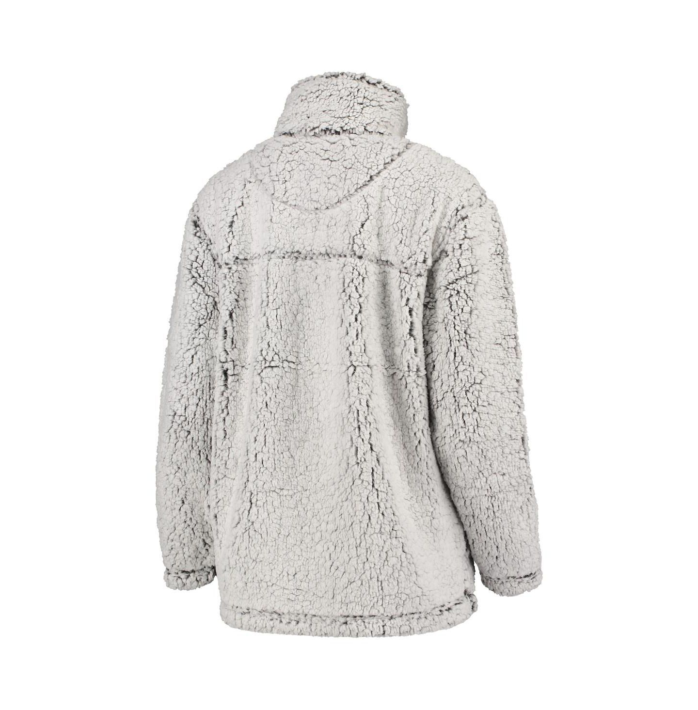 Женская куртка G-III 4Her by Carl Banks Gray Washington Capitals Sherpa Quarter-Zip Pullover — фото 4