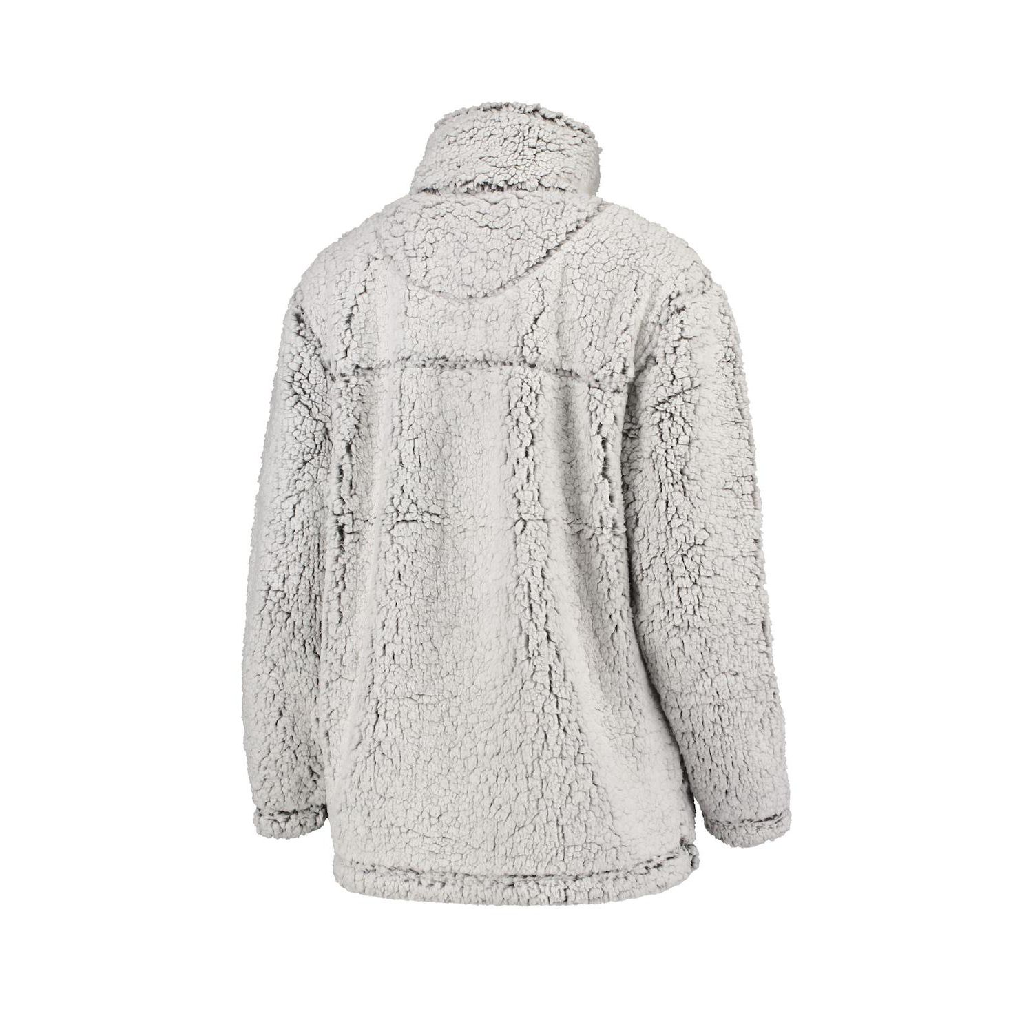 Women's Gray Washington Capitals Sherpa Quarter-Zip Pullover Jacket