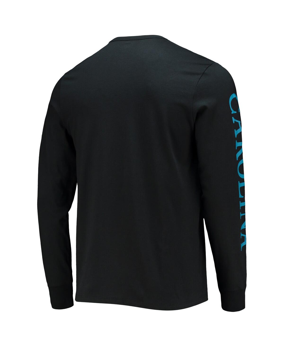 Men's '47Carolina Panthers Franklin Long Sleeve T-shirt - Black