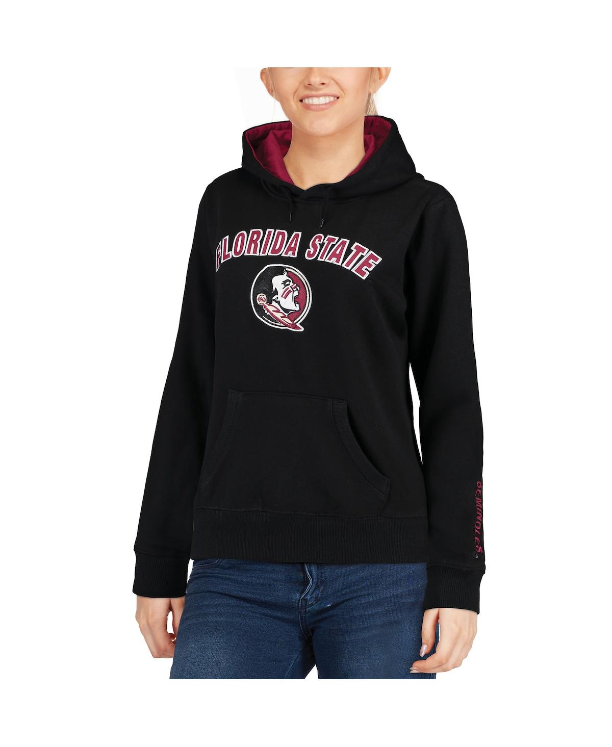 Women'sFlorida State Seminoles Arch & Logo 1 Pullover Hoodie - Black