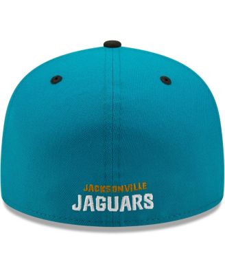 Men's Teal, Black Jacksonville Jaguars Flipside 59Fifty Fitted Hat