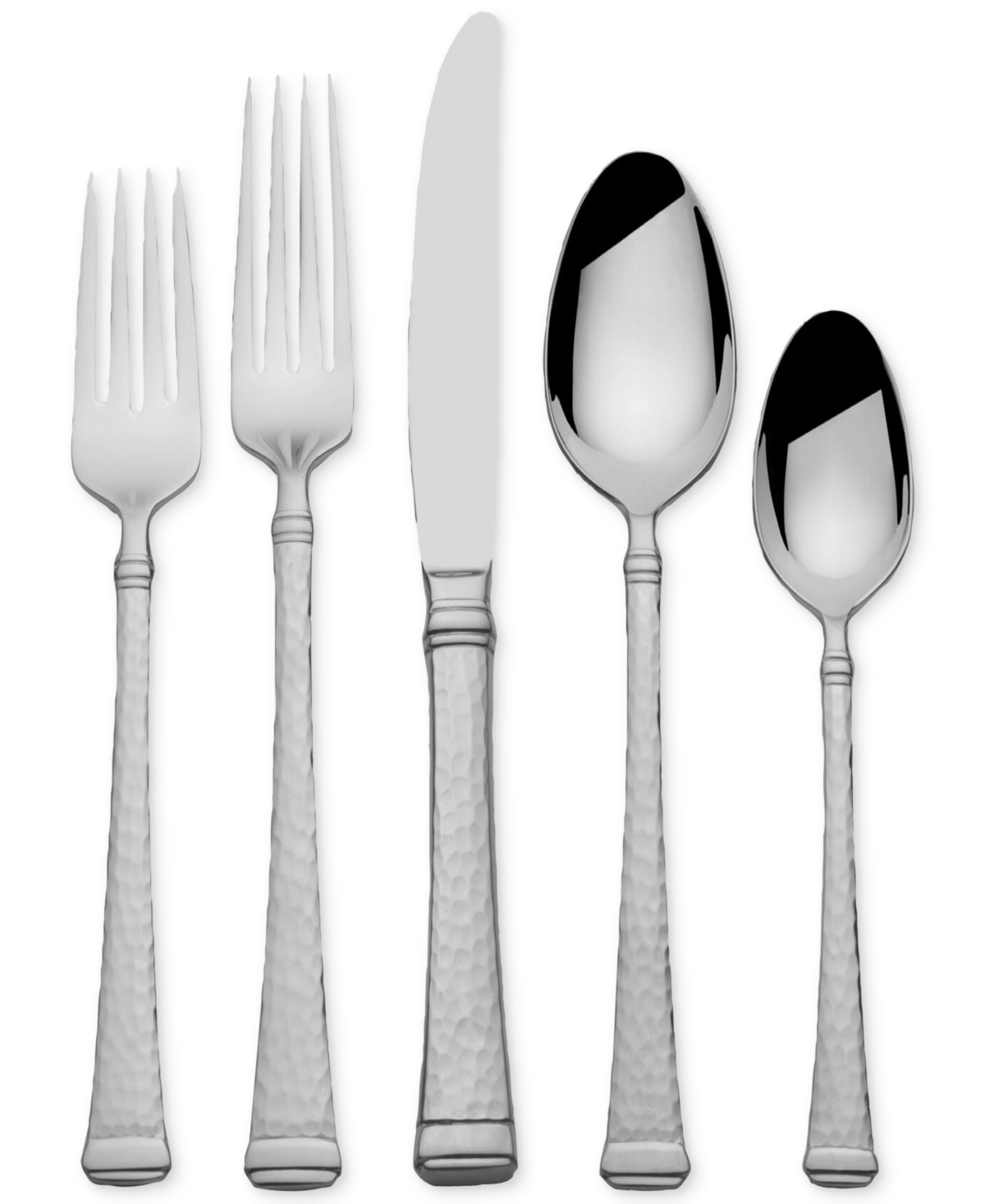 Mikasa Harmony Hammered 65-pc. Flatware Set, Service For 12 In Stainless Steel
