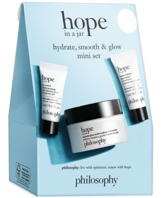 3-Pc. hope in a jar hydrate, smooth & glow mini set