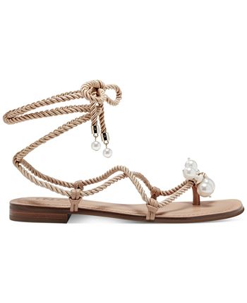 I.N.C. International Concepts Jerzi Rope Lace-Up Sandals, Created For ...