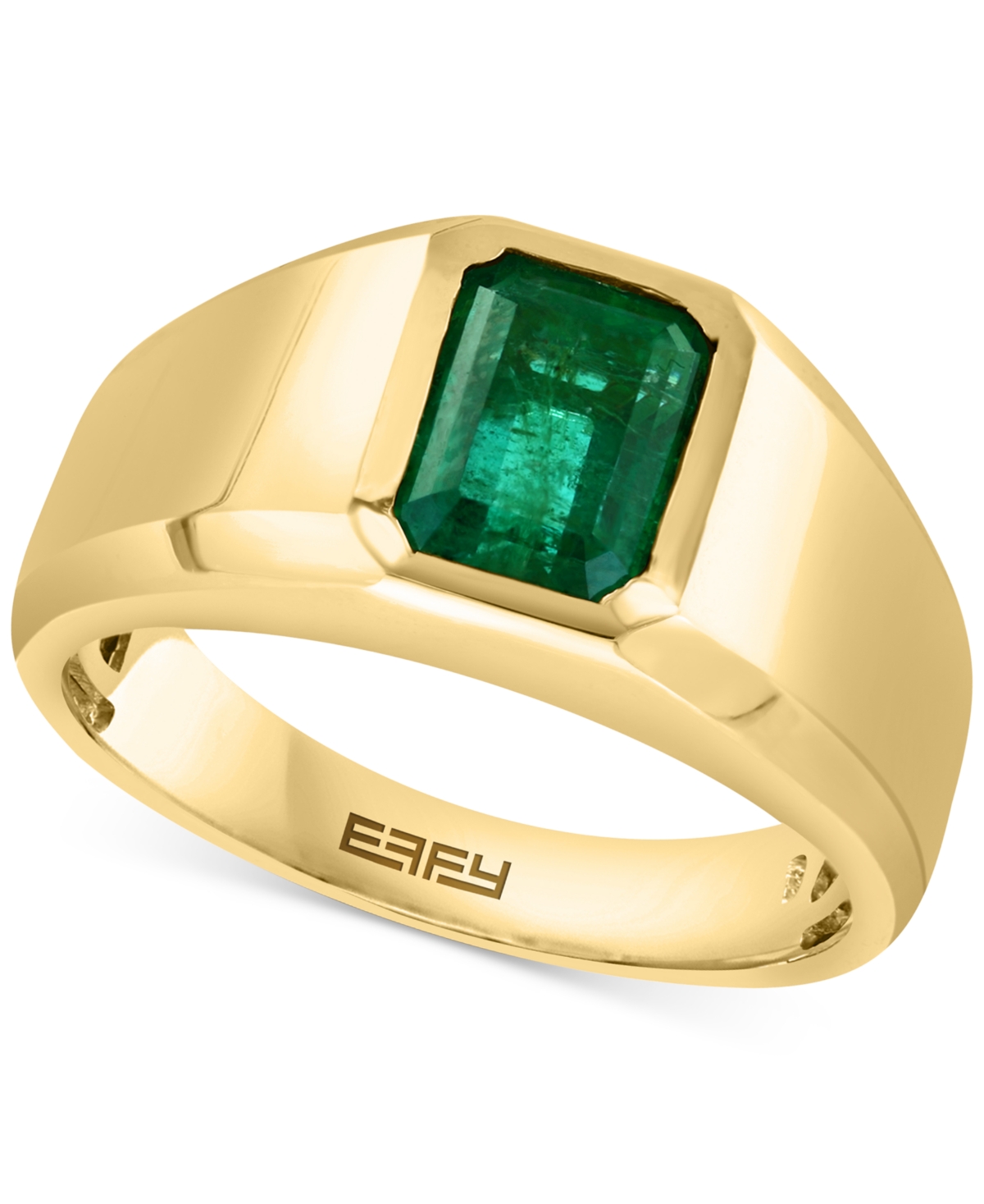 Effy Men's Emerald Solitaire Ring (2 ct. t.w.) in 14k Gold - Gold
