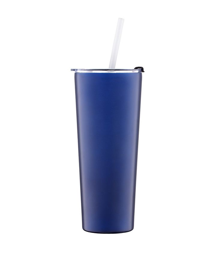 United By Blue 24 oz Insulated Steel Straw Tumbler Cocoa