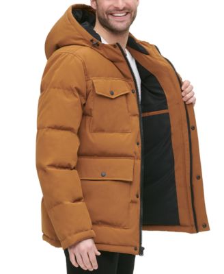 Levi’s&reg; Men's Quilted Four Pocket Parka Hoody Jacket